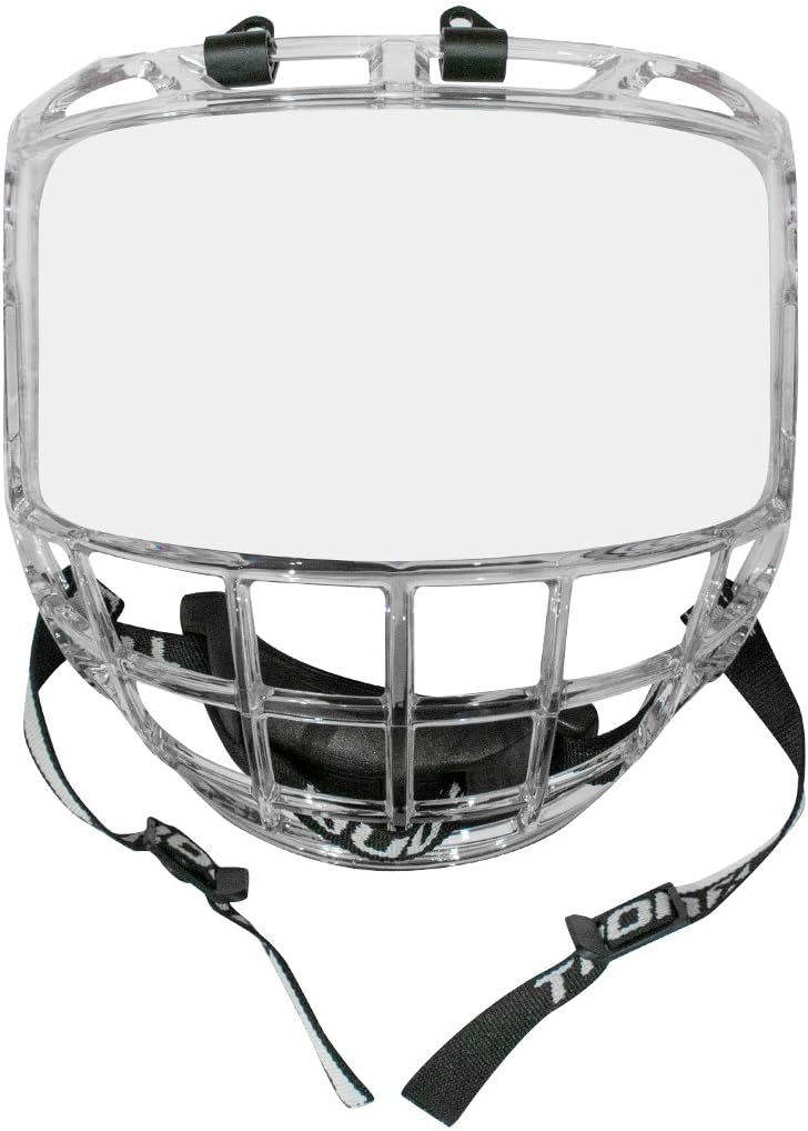 TronX S980 Senior Adult Clear Certified Hockey Full Face Shield Visor Helmet Combo Anti-Scratch/Anti-Fog - Image 5